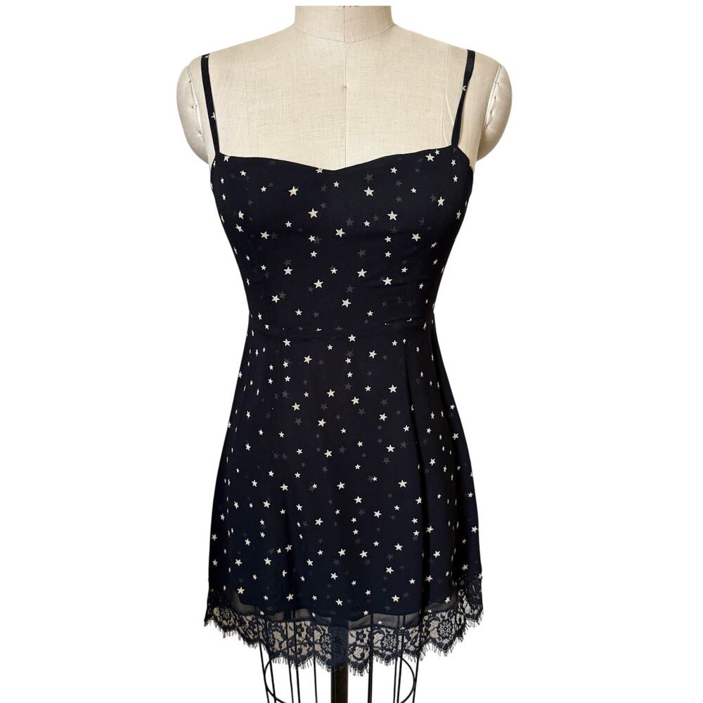 Reformation Lisa Star Pattern Slip Dress Size 2